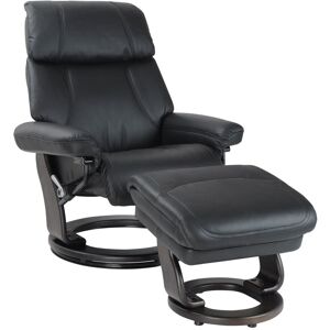 My New Design Fauteuil relax confortable en cuir noir Noir 90x102x81cm - Publicité My New Design Fauteuil relax confortable en cuir noir Noir 90x102x81cm - Publicité