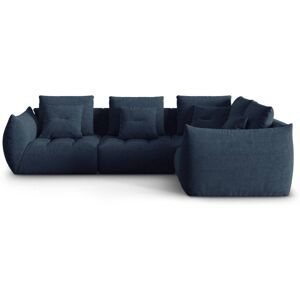 Micadoni Home Canapé d'angle droit modulaire 3 places en tissu structurel bleu foncé Bleu 316x95x216cm - Publicité Micadoni Home Canapé d'angle droit modulaire 3 places en tissu structurel bleu foncé Bleu 316x95x216cm - Publicité