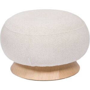 Amadeus Pouf rond en tissu beige texturé sur pied en bois Beige 65x65x39cm - Publicité Amadeus Pouf rond en tissu beige texturé sur pied en bois Beige 65x65x39cm - Publicité
