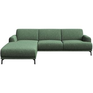 Mesonica Canapé d'angle gauche en polyester vert foncé Vert 165x74x240cm - Publicité Mesonica Canapé d'angle gauche en polyester vert foncé Vert 165x74x240cm - Publicité