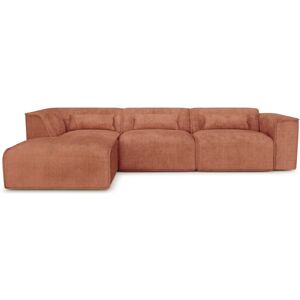 Baita Canapé d'angle en tissu 6 places terracotta Marron 308x71x167cm - Publicité Baita Canapé d'angle en tissu 6 places terracotta Marron 308x71x167cm - Publicité