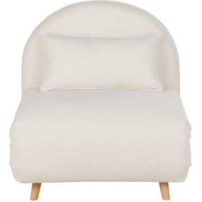 Maisons du Monde Canapé clic-clac 1 place bouclettes écrues Blanc 82x84x92cm - Publicité Maisons du Monde Canapé clic-clac 1 place bouclettes écrues Blanc 82x84x92cm - Publicité
