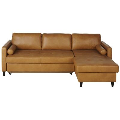 Maisons du Monde Canapé d'angle en Cuir Caramel 4/5 Places - Canapé - Publicité Maisons du Monde Canapé d'angle en Cuir Caramel 4/5 Places - Canapé - Publicité