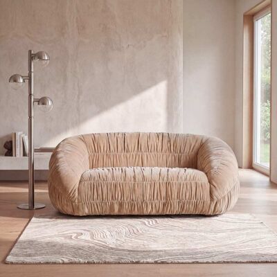 Maisons du Monde Canapé 2 places beige latte - 190 cm Beige 190x79.5x107cm - Publicité Maisons du Monde Canapé 2 places beige latte - 190 cm Beige 190x79.5x107cm - Publicité