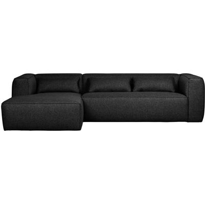 WOOOD Canapé d'angle gauche 4 places en tissu style monobloc Gris anthracite Gris 305x73x96cm - Publicité WOOOD Canapé d'angle gauche 4 places en tissu style monobloc Gris anthracite Gris 305x73x96cm - Publicité
