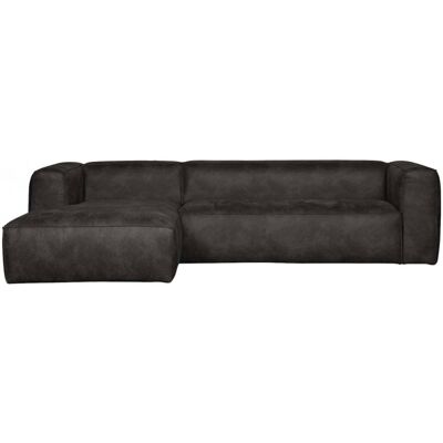 WOOOD Canapé d'angle gauche 5 places en cuir recyclé noir Noir 305x73x175cm - Publicité WOOOD Canapé d'angle gauche 5 places en cuir recyclé noir Noir 305x73x175cm - Publicité