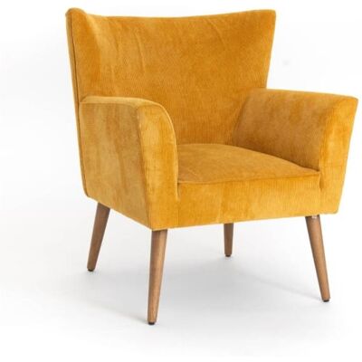 Amadeus Léon Fauteuil en Velours - Élégant et Confortable - Publicité Amadeus Léon Fauteuil en Velours - Élégant et Confortable - Publicité