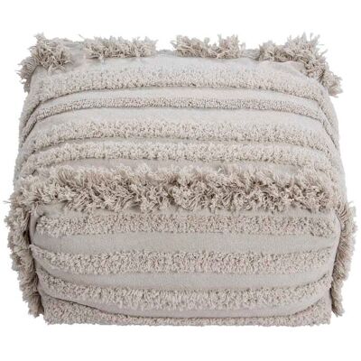 Lorena Canals Piumino en coton beige - 54x54x27cm - Publicité Lorena Canals Piumino en coton beige - 54x54x27cm - Publicité