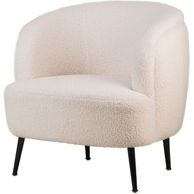 Nordlys Modèle - Fauteuil en Tissu Blanc - Design Scandinave - Publicité Nordlys Modèle - Fauteuil en Tissu Blanc - Design Scandinave - Publicité