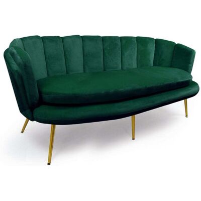 Menzzo - Brenda - Velour - Vert - Sofa - Publicité Menzzo - Brenda - Velour - Vert - Sofa - Publicité