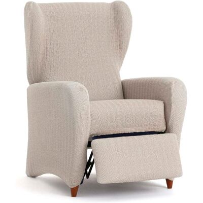 Housse de Fauteuil Jaz Beige - Polyester Coton Élastique - 85x90x120cm - Publicité Housse de Fauteuil Jaz Beige - Polyester Coton Élastique - 85x90x120cm - Publicité