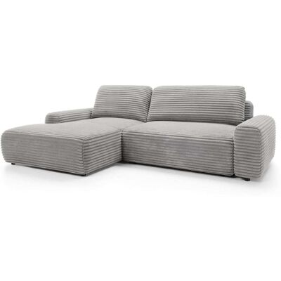 Selsey Canapé d'angle avec Fonction Lit, Tissu Cordeur, gris - Canapé - Publicité Selsey Canapé d'angle avec Fonction Lit, Tissu Cordeur, gris - Canapé - Publicité