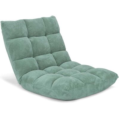 Giantex Coussin de sol avec dossier inclinaison réglable vert 105x56x15cm Vert 105x15x56cm - Publicité Giantex Coussin de sol avec dossier inclinaison réglable vert 105x56x15cm Vert 105x15x56cm - Publicité