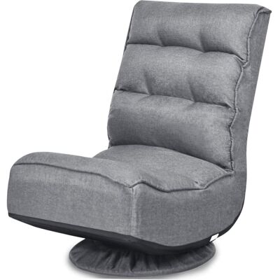Giantex Chaise de sol ergonomique avec dossier pliable 75x59x83cm Gris 75x83x59cm - Publicité Giantex Chaise de sol ergonomique avec dossier pliable 75x59x83cm Gris 75x83x59cm - Publicité