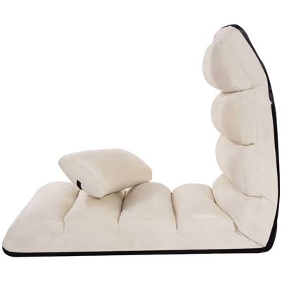 Giantex Fauteuil de sol réglable sur 5 niveaux 175x55x20cm Blanc 175x20x55cm - Publicité Giantex Fauteuil de sol réglable sur 5 niveaux 175x55x20cm Blanc 175x20x55cm - Publicité