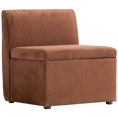 Nordlys Canapé modulable 1 place en velours côtelé terracotta Rouge 60x68x60cm - Publicité Nordlys Canapé modulable 1 place en velours côtelé terracotta Rouge 60x68x60cm - Publicité
