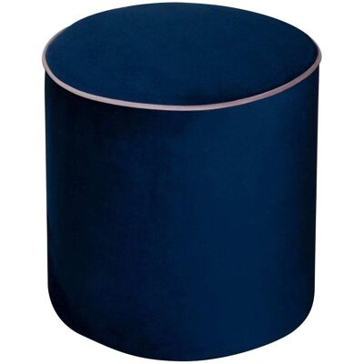 CAMIF Pouf en velours bleu Bleu 40x42x40cm - Publicité CAMIF Pouf en velours bleu Bleu 40x42x40cm - Publicité