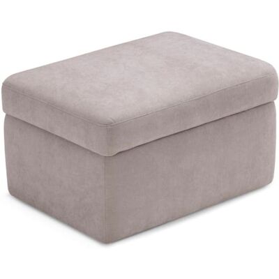That's Casa Pouf rangement fait en Italie en tissu chenille tourterelle 110x45 cm Taupe 110x51x45cm - Publicité That's Casa Pouf rangement fait en Italie en tissu chenille tourterelle 110x45 cm Taupe 110x51x45cm - Publicité