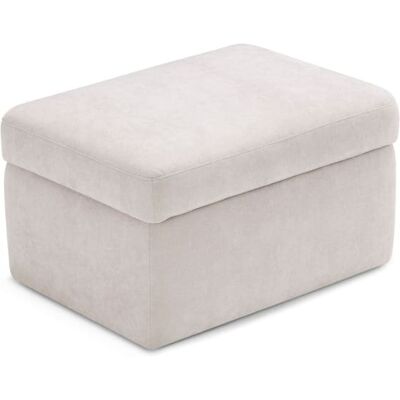 That's Casa Pouf conteneur fabriqué en Italie en tissu chenille beige 110x45 cm Beige 110x51x45cm - Publicité That's Casa Pouf conteneur fabriqué en Italie en tissu chenille beige 110x45 cm Beige 110x51x45cm - Publicité