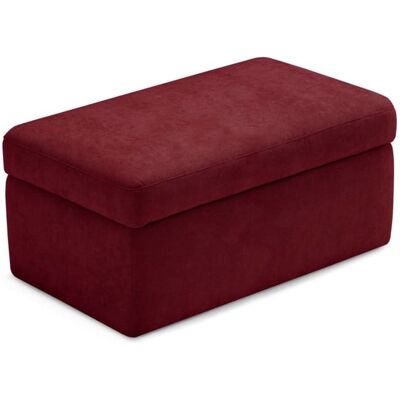That's Casa Pouf rangement fabriqué en Italie en tissu chenille bordeaux 85x45 cm Rouge 85x60x45cm - Publicité That's Casa Pouf rangement fabriqué en Italie en tissu chenille bordeaux 85x45 cm Rouge 85x60x45cm - Publicité