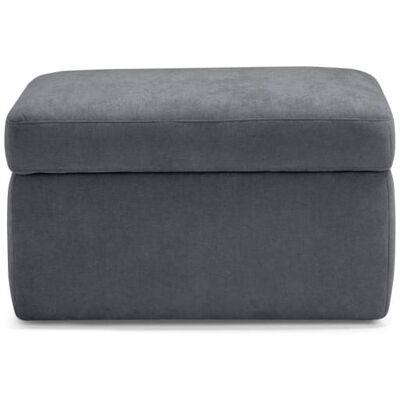 That's Casa Pouf de rangement en tissu chenille gris foncé 85x45 cm Gris 85x60x45cm - Publicité That's Casa Pouf de rangement en tissu chenille gris foncé 85x45 cm Gris 85x60x45cm - Publicité