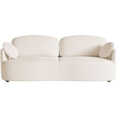 Selsey Canapé convertible 3 places en bouclette crème Beige 230x95x230cm - Publicité Selsey Canapé convertible 3 places en bouclette crème Beige 230x95x230cm - Publicité