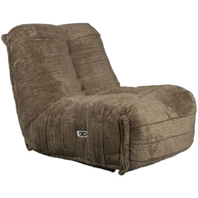 Dutchbone Fauteuil design en tissu marron Marron 115x93x85cm - Publicité Dutchbone Fauteuil design en tissu marron Marron 115x93x85cm - Publicité