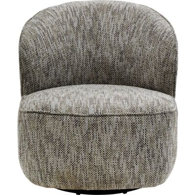 Kare Design Fauteuil pivotant en polyester tressé gris Gris 76x81x82cm - Publicité Kare Design Fauteuil pivotant en polyester tressé gris Gris 76x81x82cm - Publicité