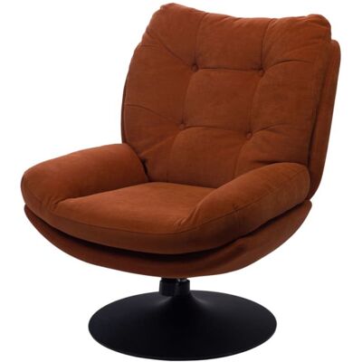Amadeus Fauteuil design et confortable pivotant orange Orange 78x100x90cm - Publicité Amadeus Fauteuil design et confortable pivotant orange Orange 78x100x90cm - Publicité