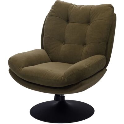 Amadeus Fauteuil design et confortable pivotant kaki Vert 78x100x90cm - Publicité Amadeus Fauteuil design et confortable pivotant kaki Vert 78x100x90cm - Publicité