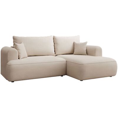 Selsey Canapé d'angle droit, en tissu chenille easy-clean, crème Beige 238x93x238cm - Publicité Selsey Canapé d'angle droit, en tissu chenille easy-clean, crème Beige 238x93x238cm - Publicité