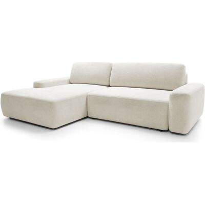 Selsey Canapé d angle convertible, en tissu chenille crème, côté gauche Beige 264x82x264cm - Publicité Selsey Canapé d angle convertible, en tissu chenille crème, côté gauche Beige 264x82x264cm - Publicité