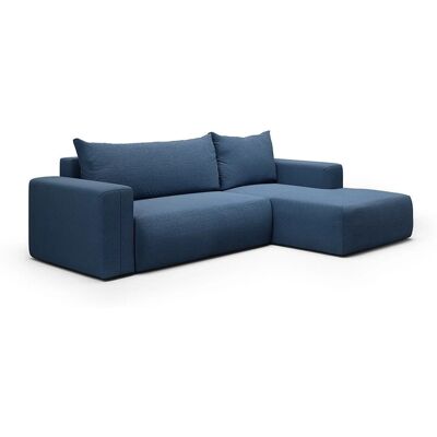 Nazar Canapé d'angle droit convertible 4 places en tissu bleu Vert 268x72x97cm - Publicité Nazar Canapé d'angle droit convertible 4 places en tissu bleu Vert 268x72x97cm - Publicité