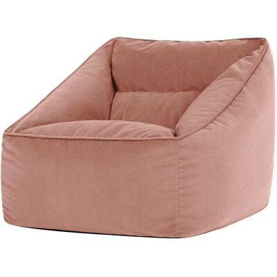 Icon Pouf poire fauteuil velours rose aube Rose 70x65x70cm - Publicité Icon Pouf poire fauteuil velours rose aube Rose 70x65x70cm - Publicité