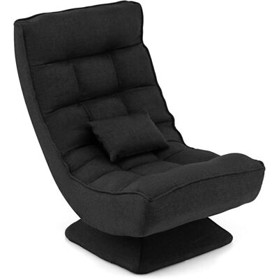 Giantex Canapé relaxation pliable réglable 5 positions noir 63x71x92cm Noir 100x83x63cm - Publicité Giantex Canapé relaxation pliable réglable 5 positions noir 63x71x92cm Noir 100x83x63cm - Publicité