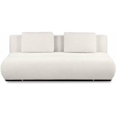 Baita Canapé droit convertible en tissu bouclette 3 places ecru Beige 217x82x134cm - Publicité Baita Canapé droit convertible en tissu bouclette 3 places ecru Beige 217x82x134cm - Publicité