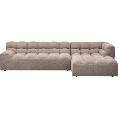 WOOOD Canapé d'angle droit en tissu marron Marron 165x79x324cm - Publicité WOOOD Canapé d'angle droit en tissu marron Marron 165x79x324cm - Publicité