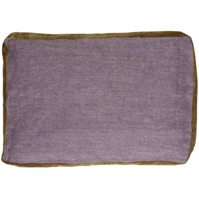 Pomax Coussin en lin lavande 60x40 Violet 60x1x40cm - Publicité Pomax Coussin en lin lavande 60x40 Violet 60x1x40cm - Publicité