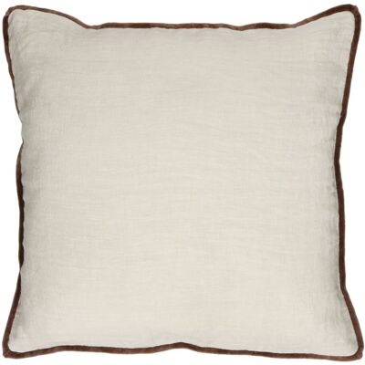 Pomax Coussin en coton ivoire 45x45 Blanc 45x1x45cm - Publicité Pomax Coussin en coton ivoire 45x45 Blanc 45x1x45cm - Publicité