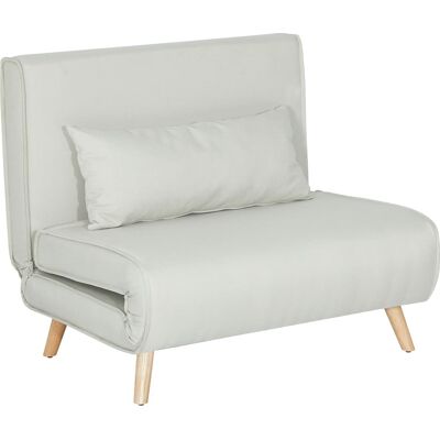 Homcom Canapé-lit 1 place dossier réglable pieds pliables charge 120 kg blanc Blanc 94x27x190cm - Publicité Homcom Canapé-lit 1 place dossier réglable pieds pliables charge 120 kg blanc Blanc 94x27x190cm - Publicité