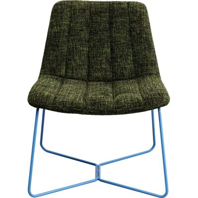 Kare Design Fauteuil en polyester vert et acier bleu Vert 62x84x67cm - Publicité Kare Design Fauteuil en polyester vert et acier bleu Vert 62x84x67cm - Publicité