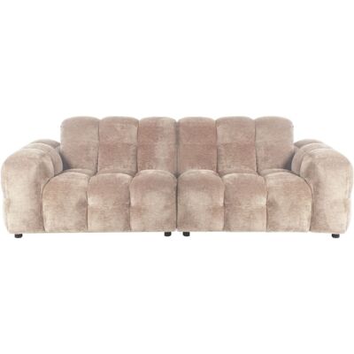 Dutchbone Canapé en tissu beige Beige 264x84x102cm - Publicité Dutchbone Canapé en tissu beige Beige 264x84x102cm - Publicité