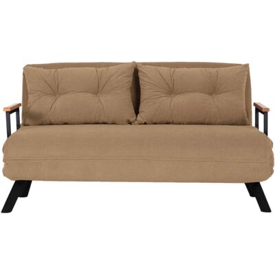 Calicosy Canapé lit 2 places convertible l133 cm - taupe Taupe 50x41x50cm - Publicité Calicosy Canapé lit 2 places convertible l133 cm - taupe Taupe 50x41x50cm - Publicité