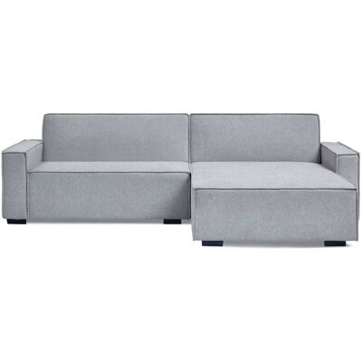 Menzzo Canapé convertible clic-clac avec angle réversible pikado tissu effet Gris 273x82x160cm - Publicité Menzzo Canapé convertible clic-clac avec angle réversible pikado tissu effet Gris 273x82x160cm - Publicité