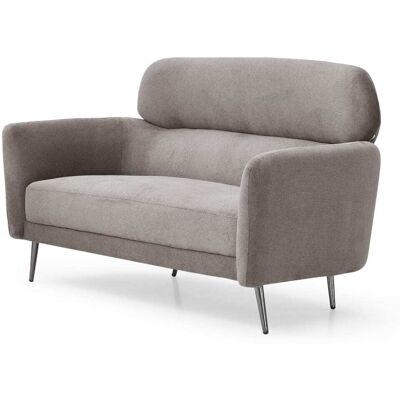 Menzzo Canapé 2 places moderne avec haut dossier tissu doux gris taupe Taupe 142x88x77cm - Publicité Menzzo Canapé 2 places moderne avec haut dossier tissu doux gris taupe Taupe 142x88x77cm - Publicité