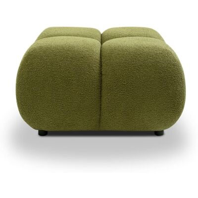 Baita Pouf carré en tissu bouclette vert olive Vert 72x44x72cm - Publicité Baita Pouf carré en tissu bouclette vert olive Vert 72x44x72cm - Publicité