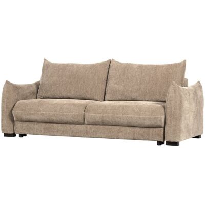 WOOOD Canapé convertible en tissu naturel l233 cm Beige 233x92x105cm - Publicité WOOOD Canapé convertible en tissu naturel l233 cm Beige 233x92x105cm - Publicité
