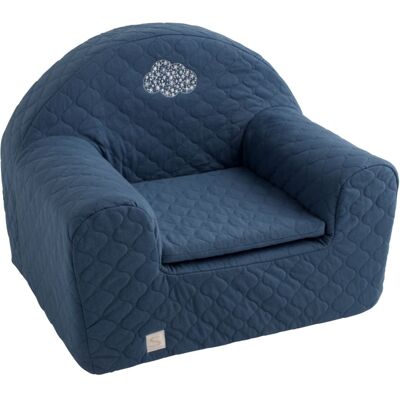 Sauthon Fauteuil club pour enfant en coton matelassé Bleu 48x42x40cm - Publicité Sauthon Fauteuil club pour enfant en coton matelassé Bleu 48x42x40cm - Publicité