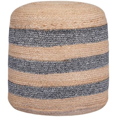 Nordlys Pouf bout de canapé en jute naturelle Marron 40x40x40cm - Publicité Nordlys Pouf bout de canapé en jute naturelle Marron 40x40x40cm - Publicité