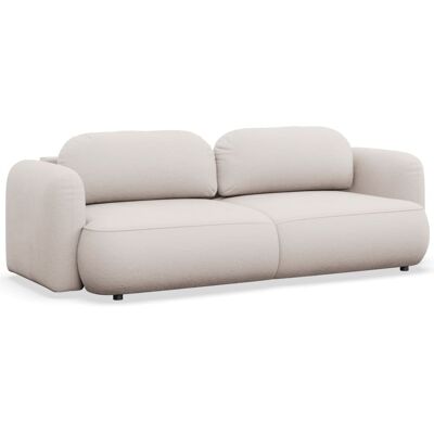 Selsey Canapé convertible 3 places en tissu chenille, beige clair Beige 253x82x253cm - Publicité Selsey Canapé convertible 3 places en tissu chenille, beige clair Beige 253x82x253cm - Publicité